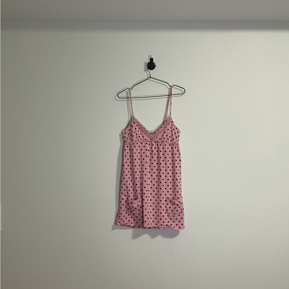 La SENZA Dresses & Skirts - y2k polka dot pink and red mini dress